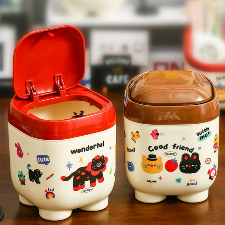 Kawaii Dustbin Trash Can