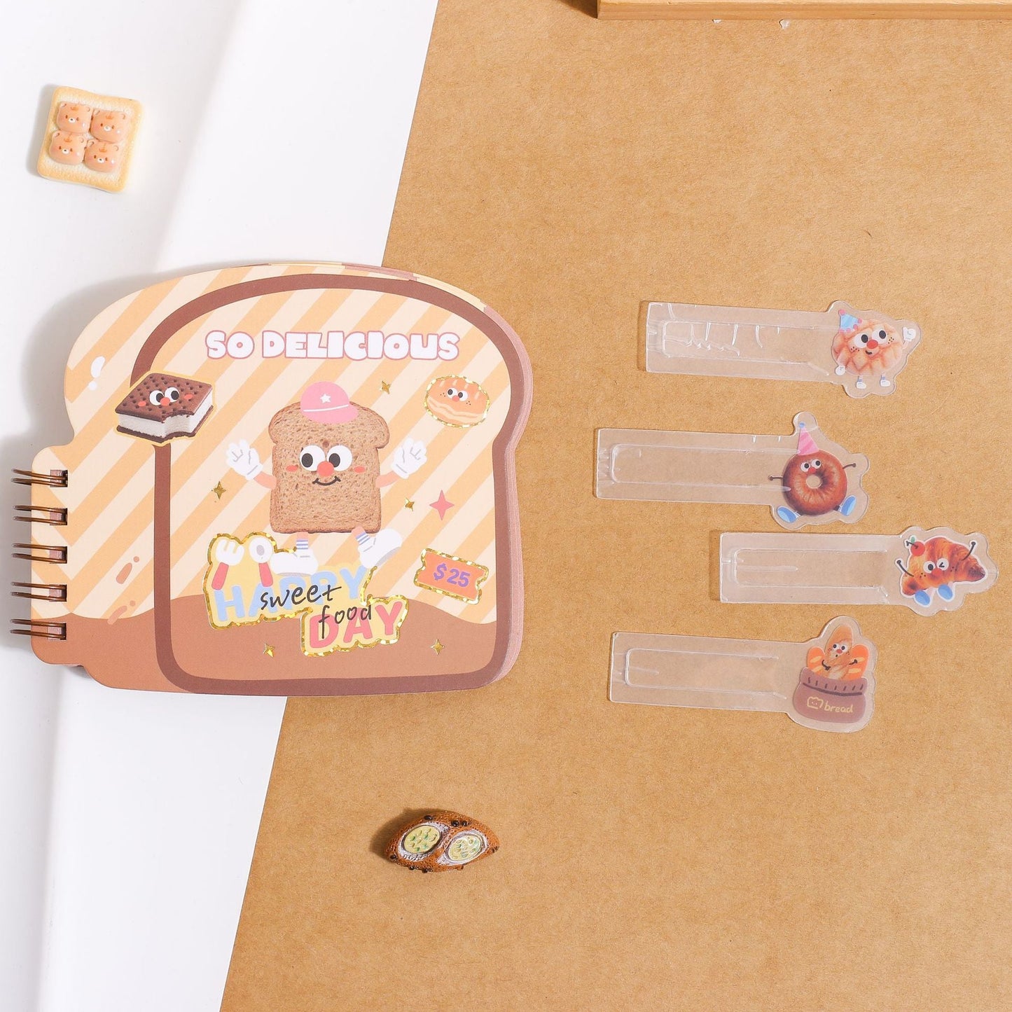 Cute Bakery-Themed Spiral Diary