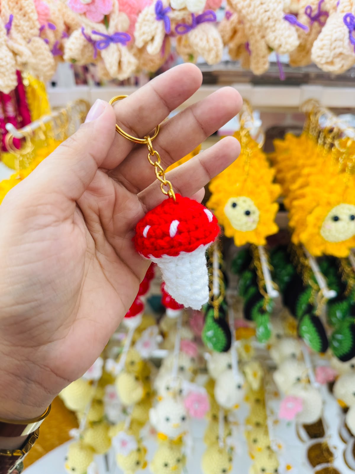 Cute Crochet Keychain