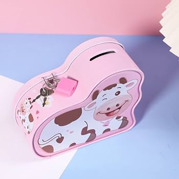 Cow Print Piggy Bank