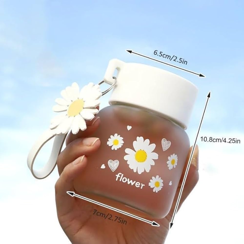Daisy Glass Bottle