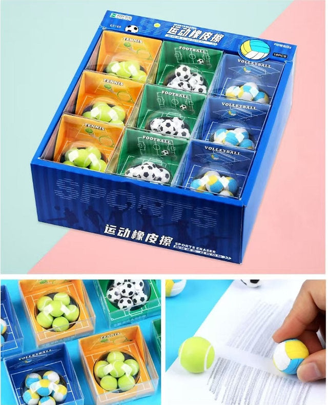 Sports Theme Erasers