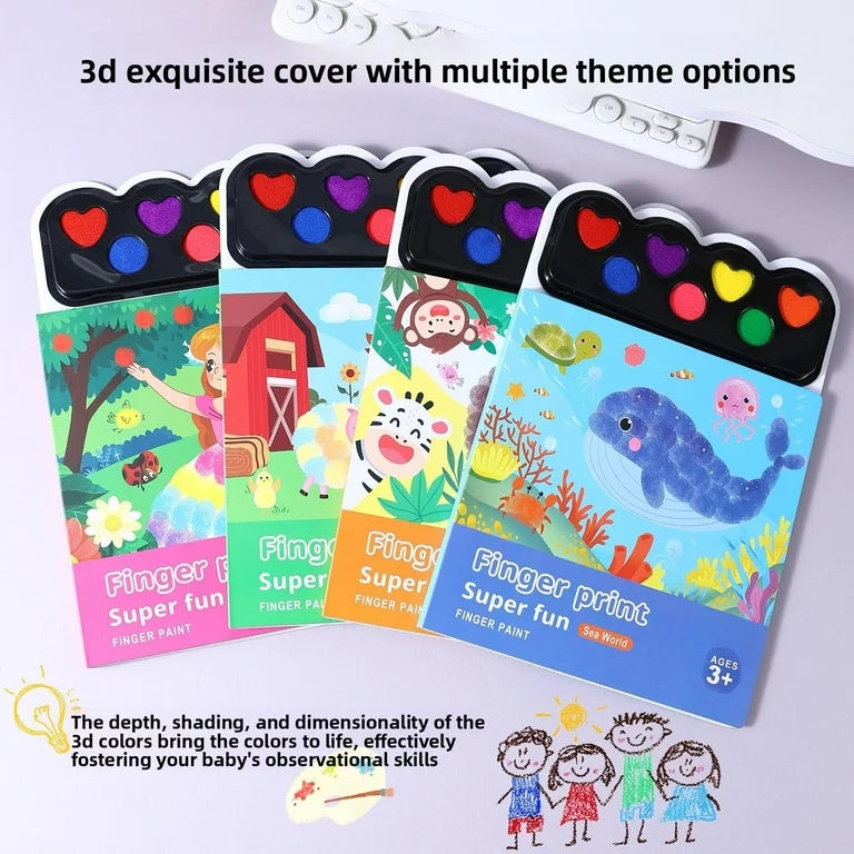 Finger Painting Book Set for Kids