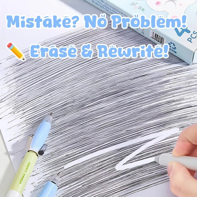 360° Furry Friends Erasable Pen Set of 4