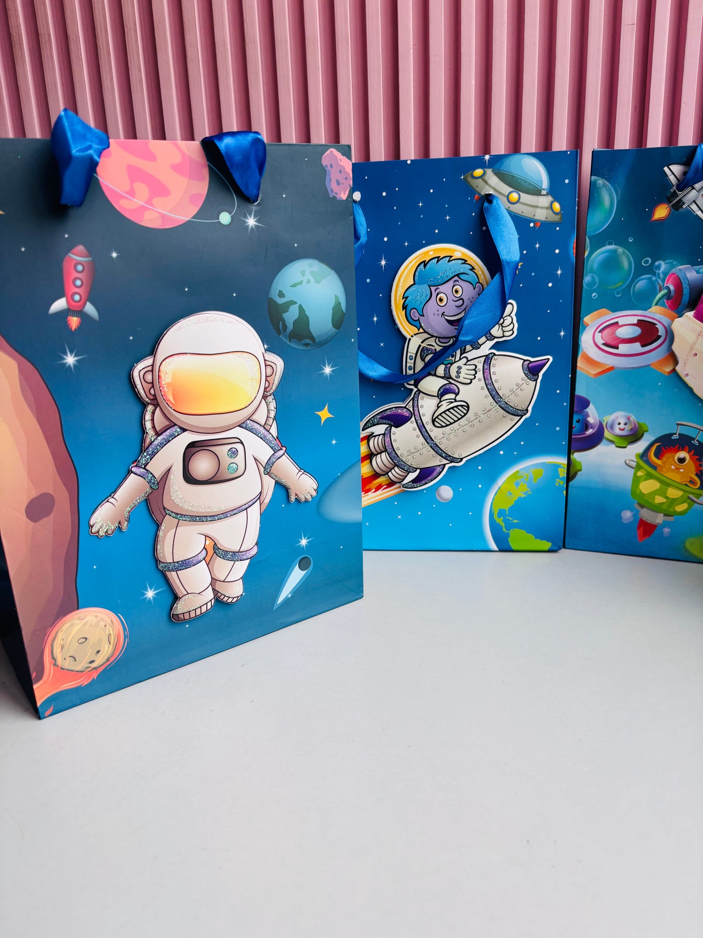 3D Glitter Paper Bag