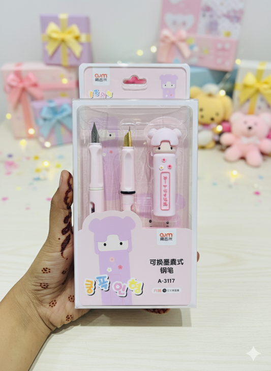 Kawaii Doll Fountain Pen Set