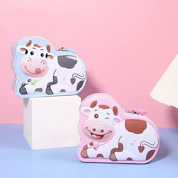 Cow Print Piggy Bank