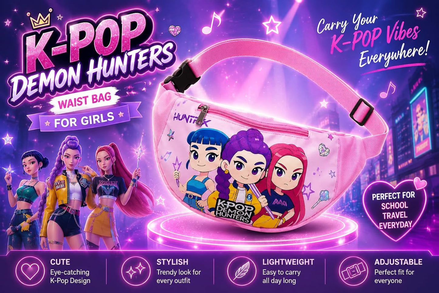 Cute Anime Waist Bag