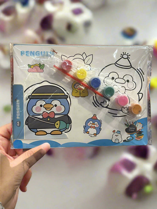 Colorful Penguin Painting Kit