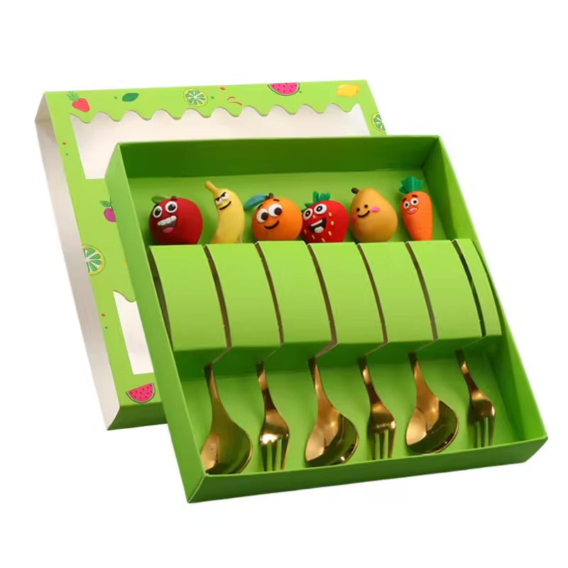Fruit-Themed Kids Cutlery Set
