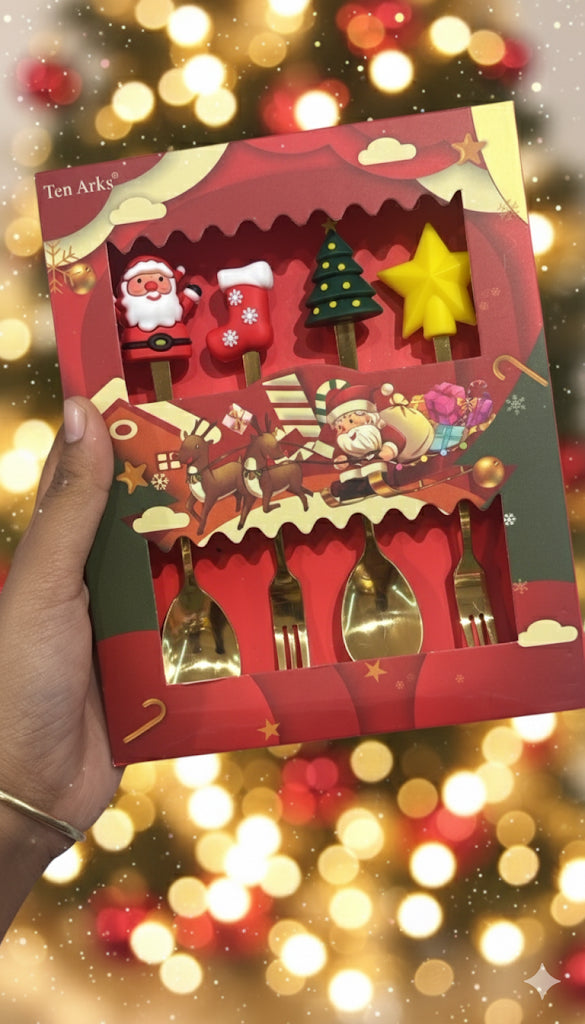 Christmas Spoon & Fork Set