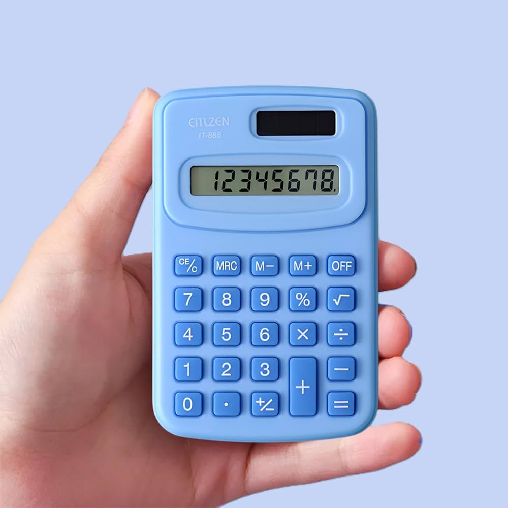 Mini Solar Pocket Calculator