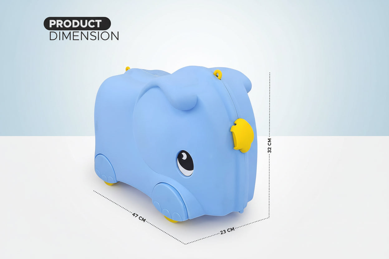 Elephant Ride-On Kids Suitcase