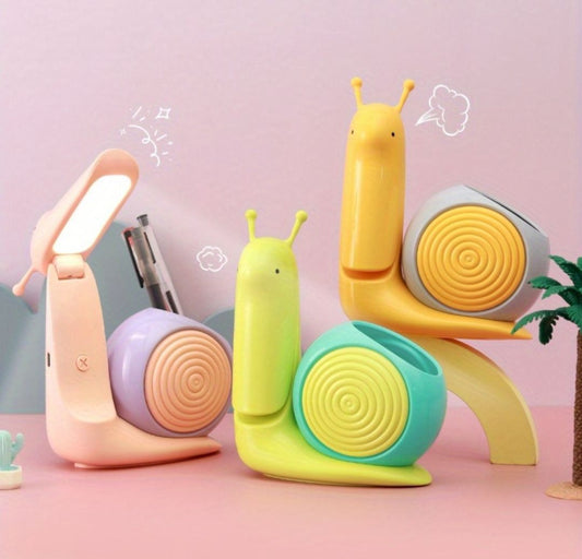 Snail Small Desk LED Lamp Folding Cute Night Light