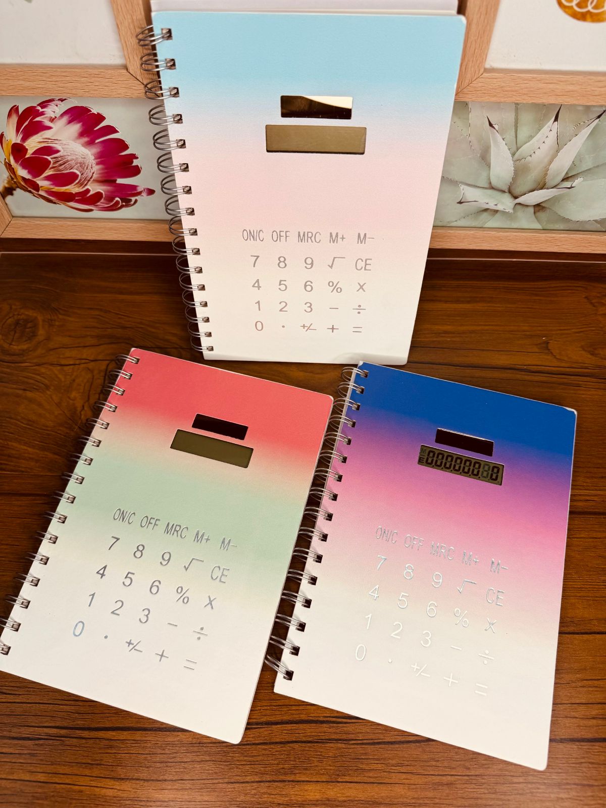 Aesthetic Notebook With Calculator