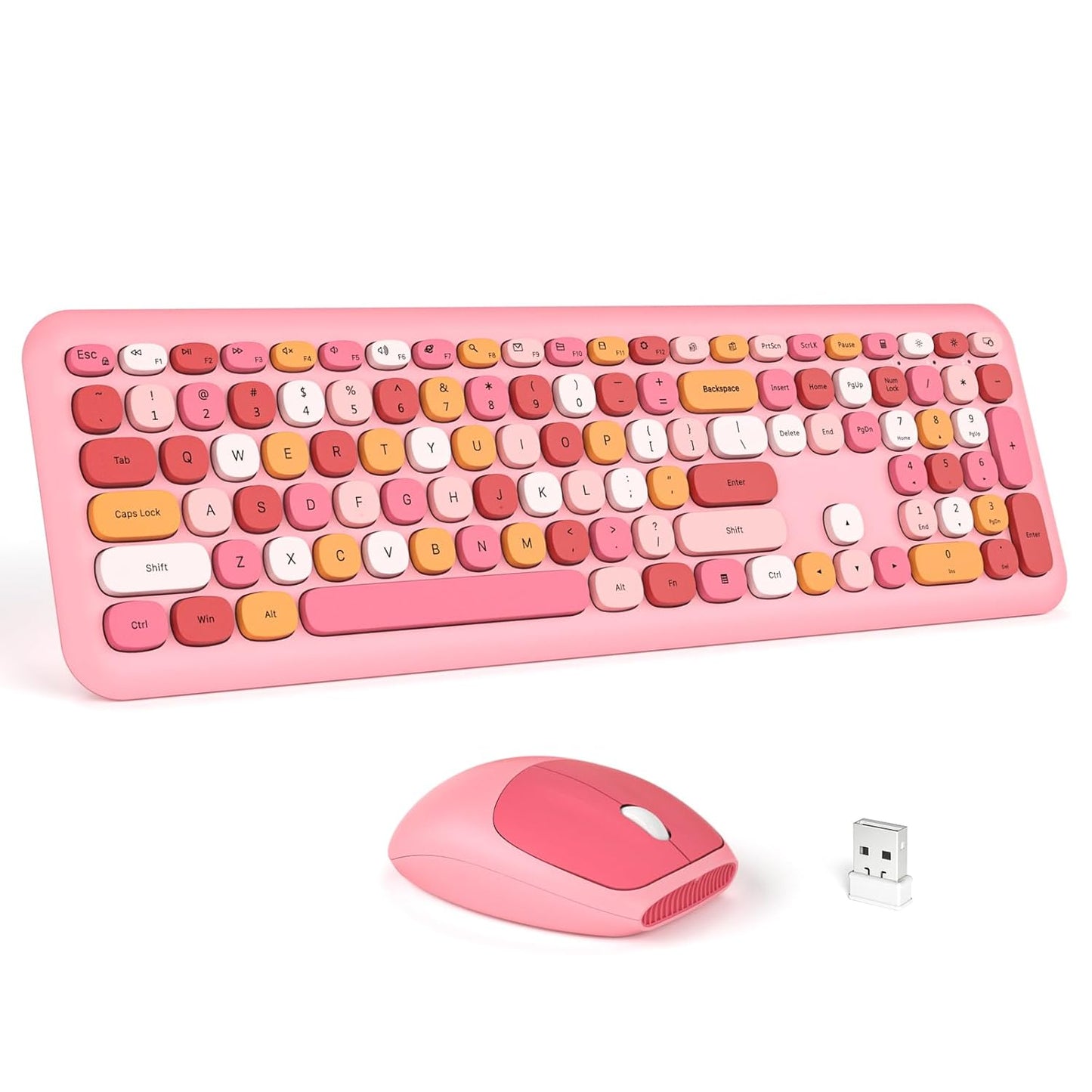 MOFii - 666 COLOURFUL Wireless keyboard Mouse combo set