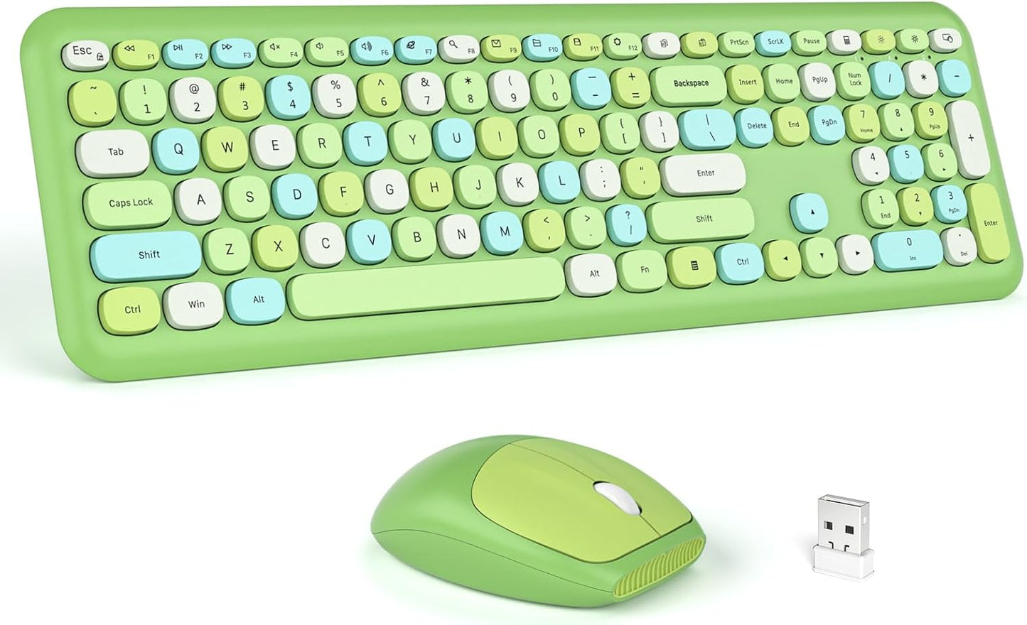 MOFii - 666 COLOURFUL Wireless keyboard Mouse combo set