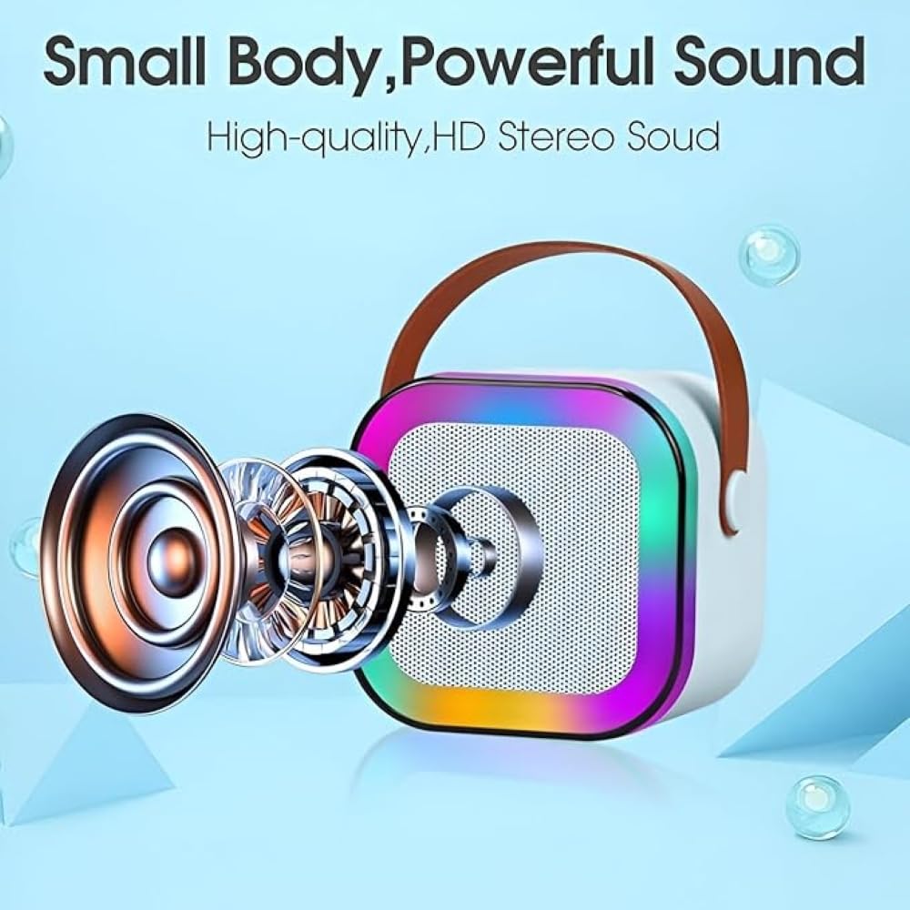 Colorful Bluetooth Speaker with Karaoke Mic System