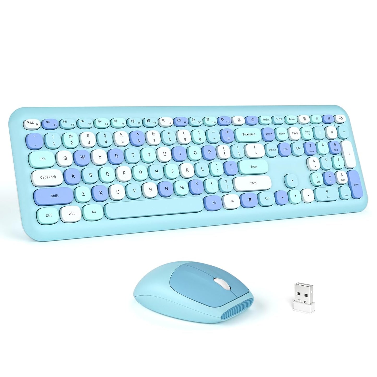 MOFii - 666 COLOURFUL Wireless keyboard Mouse combo set