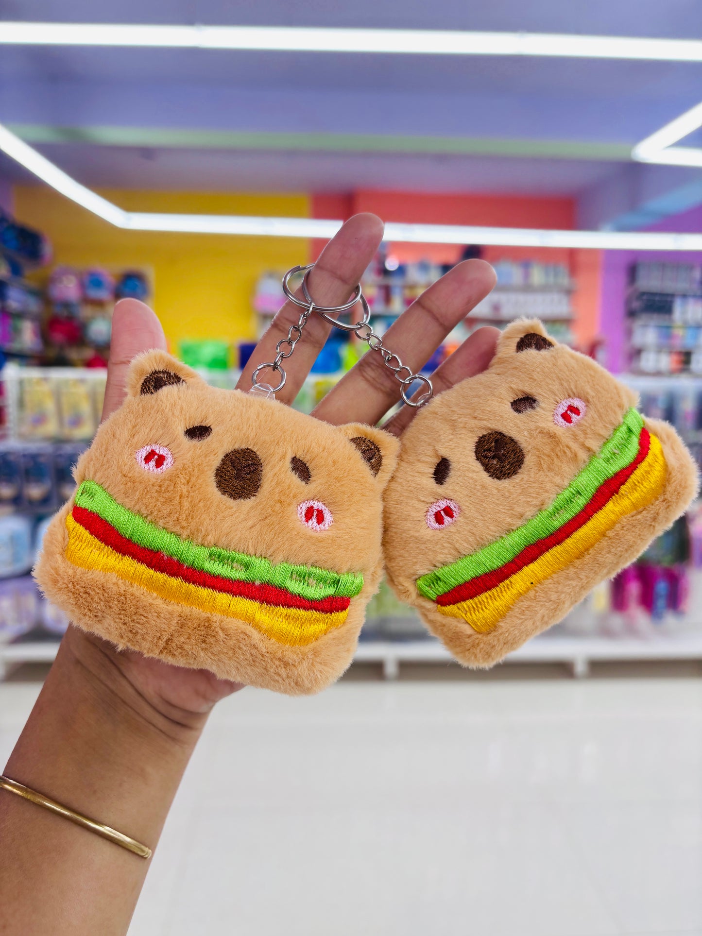 Cute Kawaii Capybara Plush Keychain