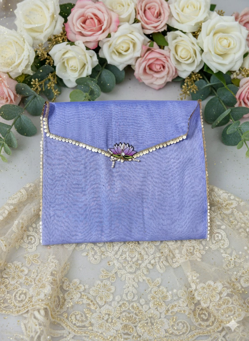 Pearl Lotus Shagun Pouch