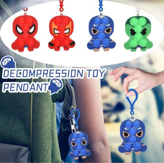 Character Pop it Key Chain