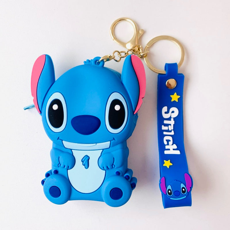 Silicone coin pouch keychain