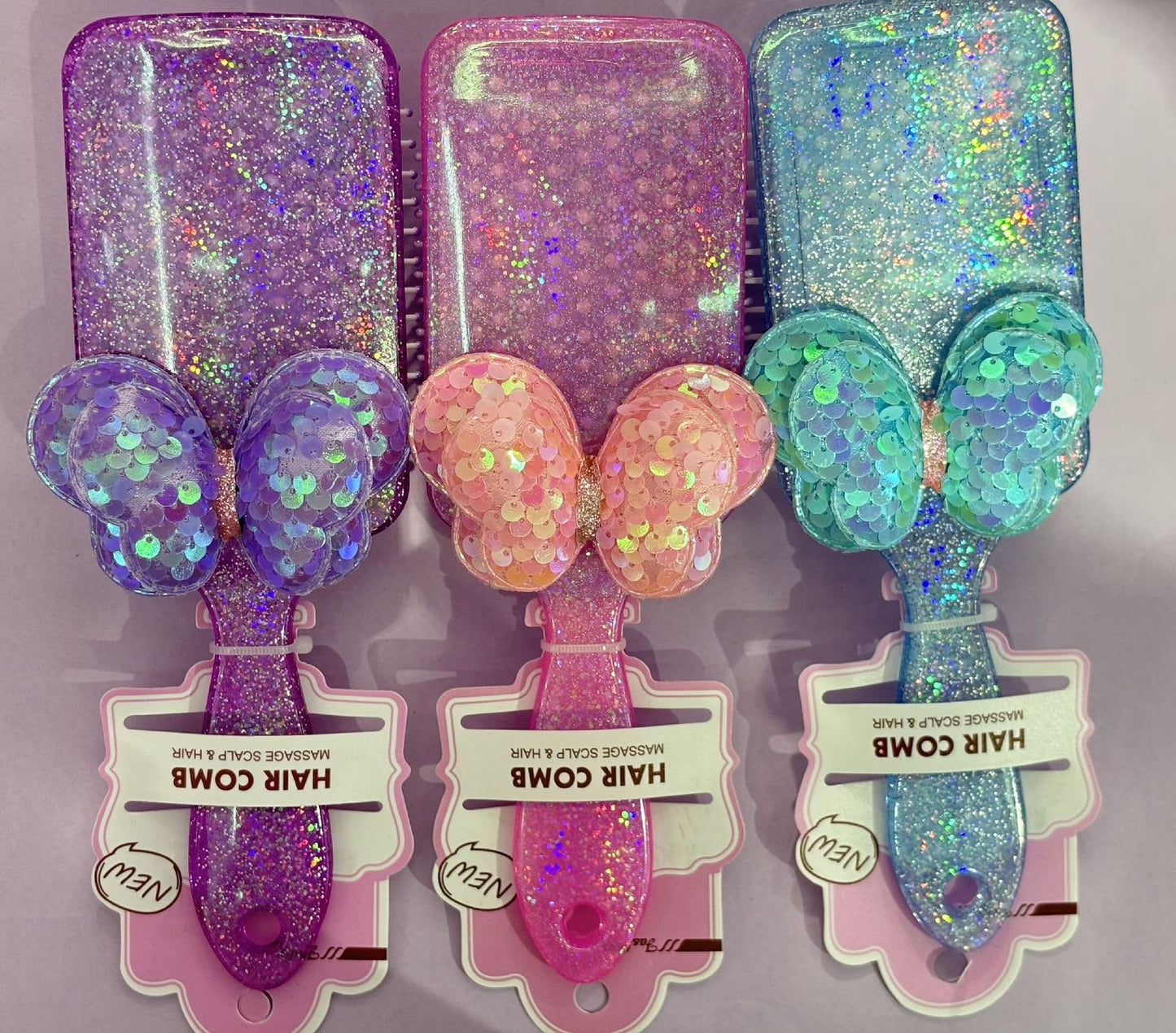 3D Glittery Hair Comb