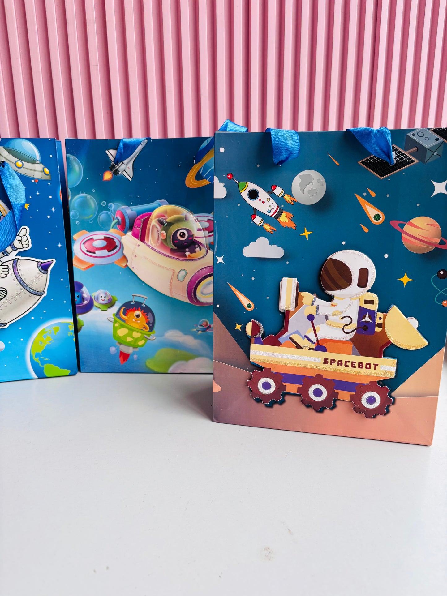 3D Glitter Paper Bag