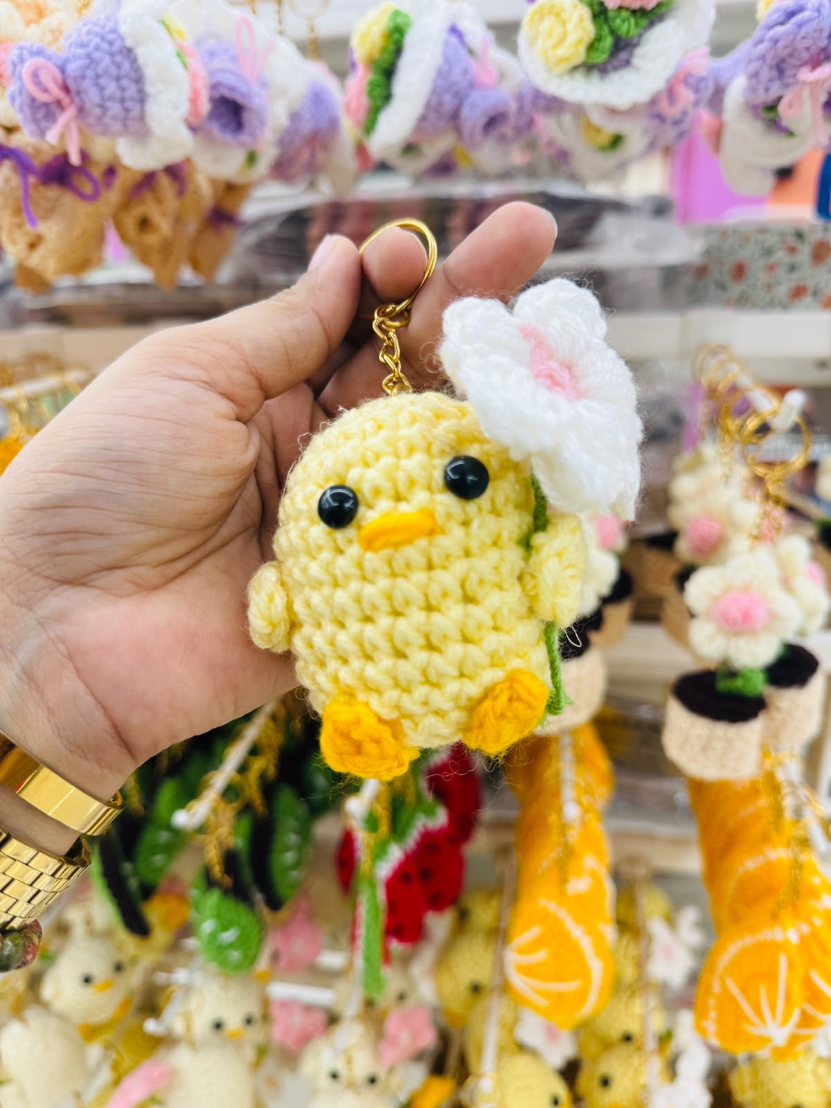 Cute Crochet Keychain