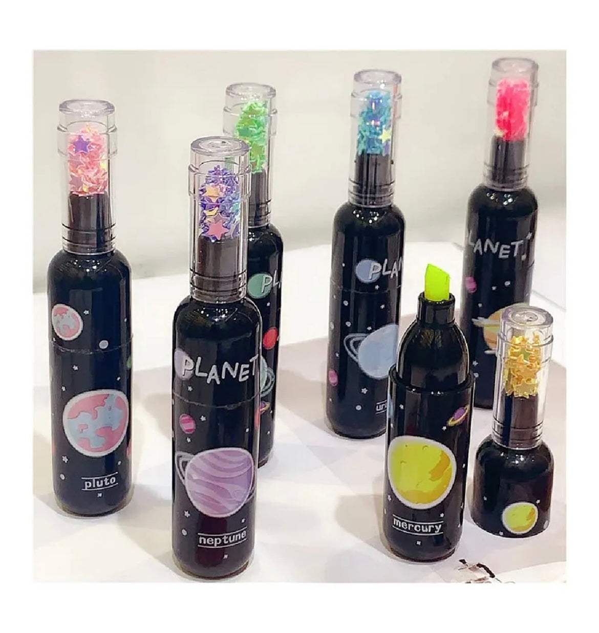 Space Bottle Highlighters ( Pack of 6 )