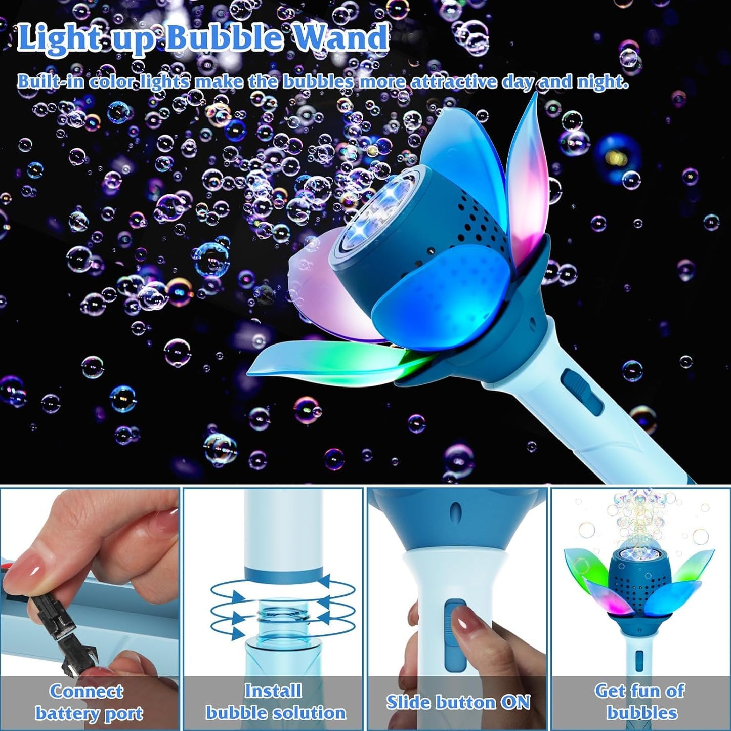Magical Flower Bubble Wand
