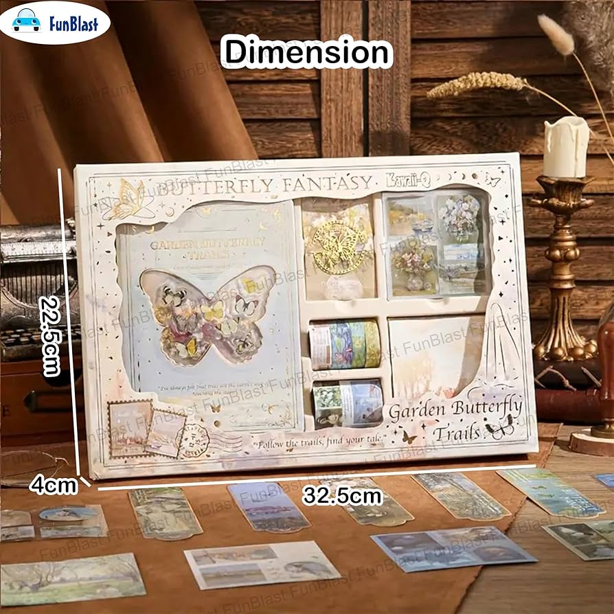 Butterfly Aesthetic Scrapbook Kit–146 Pcs