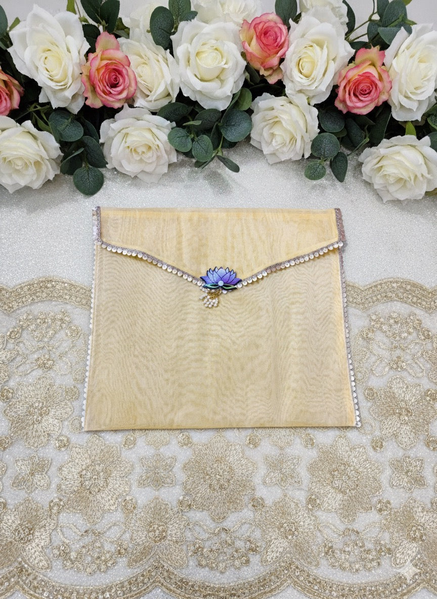 Pearl Lotus Shagun Pouch