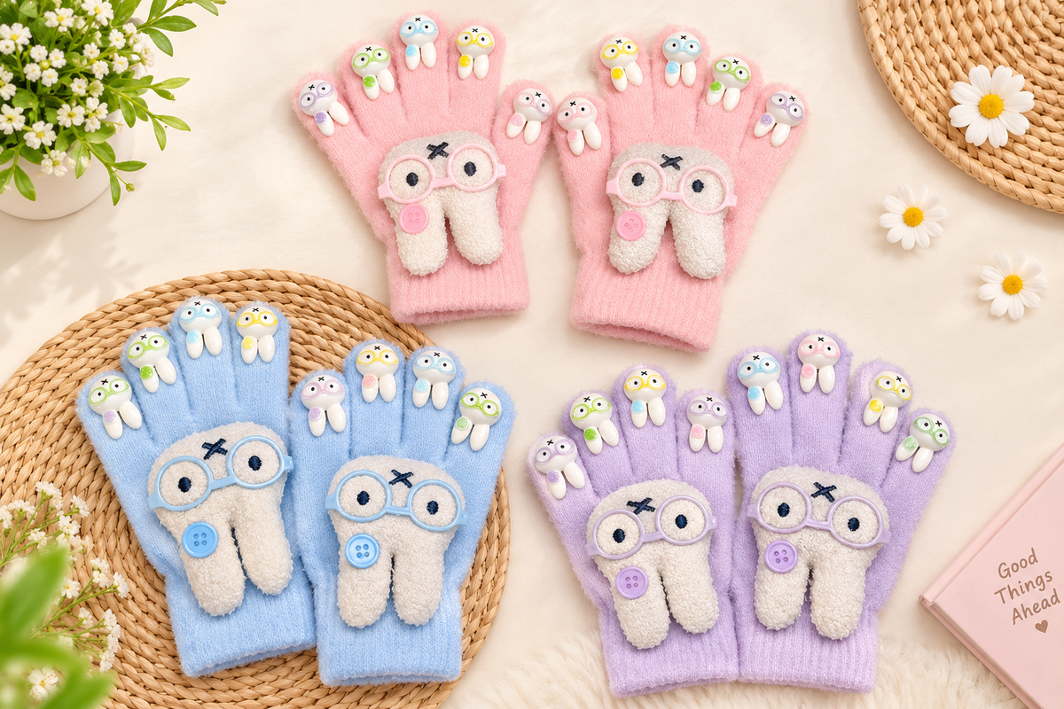 Kawaii Plush Winter Gloves