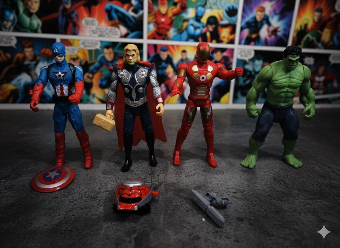 Avengers Action Figure Set (4 Pcs)