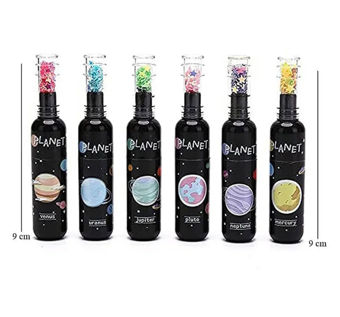 Space Bottle Highlighters ( Pack of 6 )