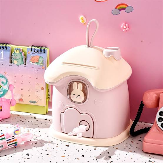 Bunny Hut Piggy Bank