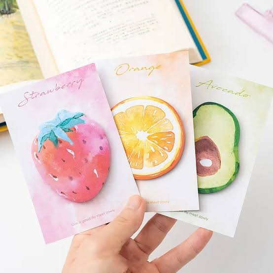 Cute Fruits Sticky Note ( Pack of 4 )