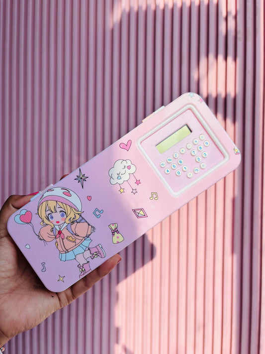 Pencil Box with Calculator