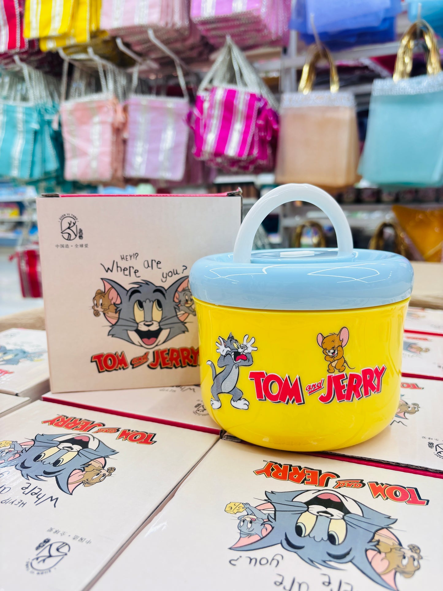 Tom & Jerry Insulated Lunch Bowl with Handle