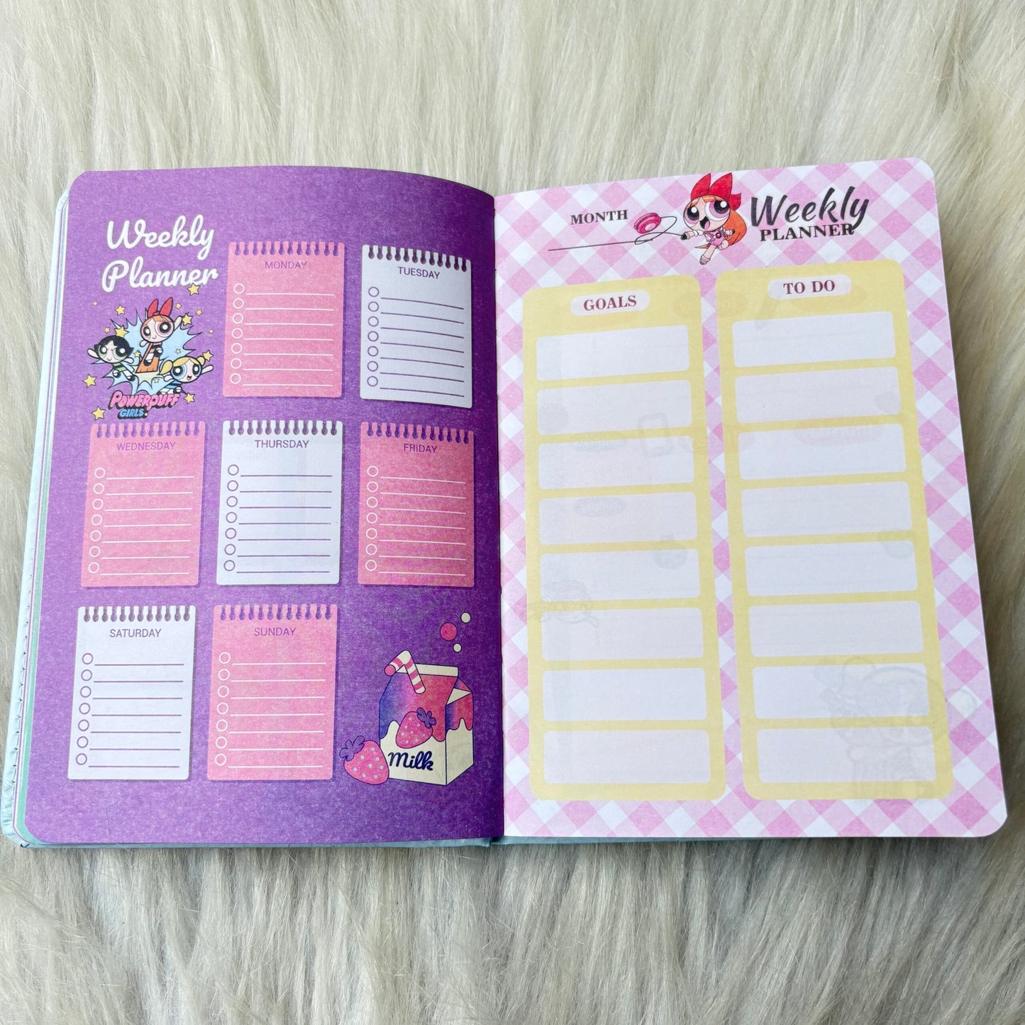 Spinner Power Puff Girls Planner Diary