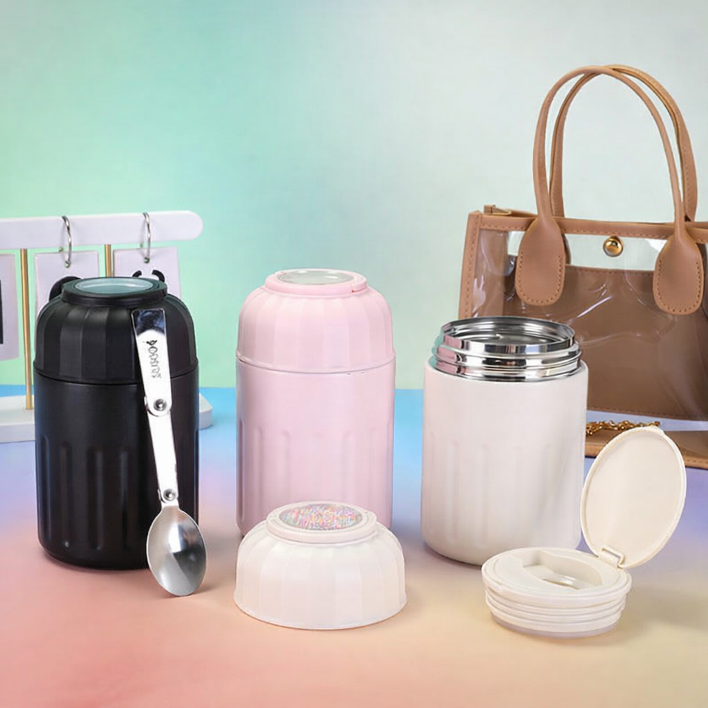Premium Thermal Food Container with Steel Spoon