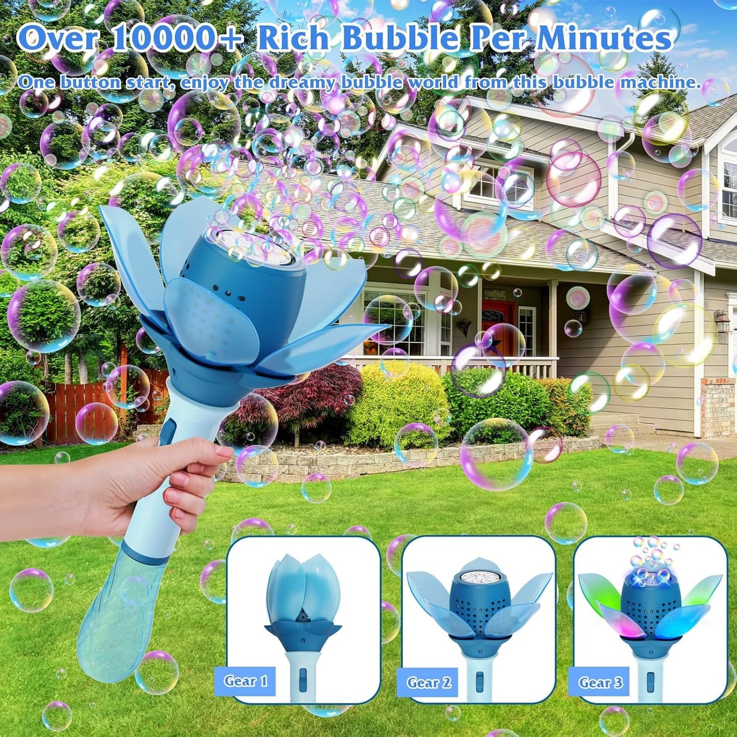 Magical Flower Bubble Wand