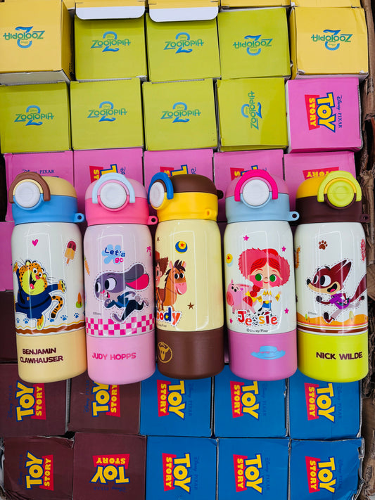 Dual-Cap Stainless Steel Insulated Kids Water Bottle