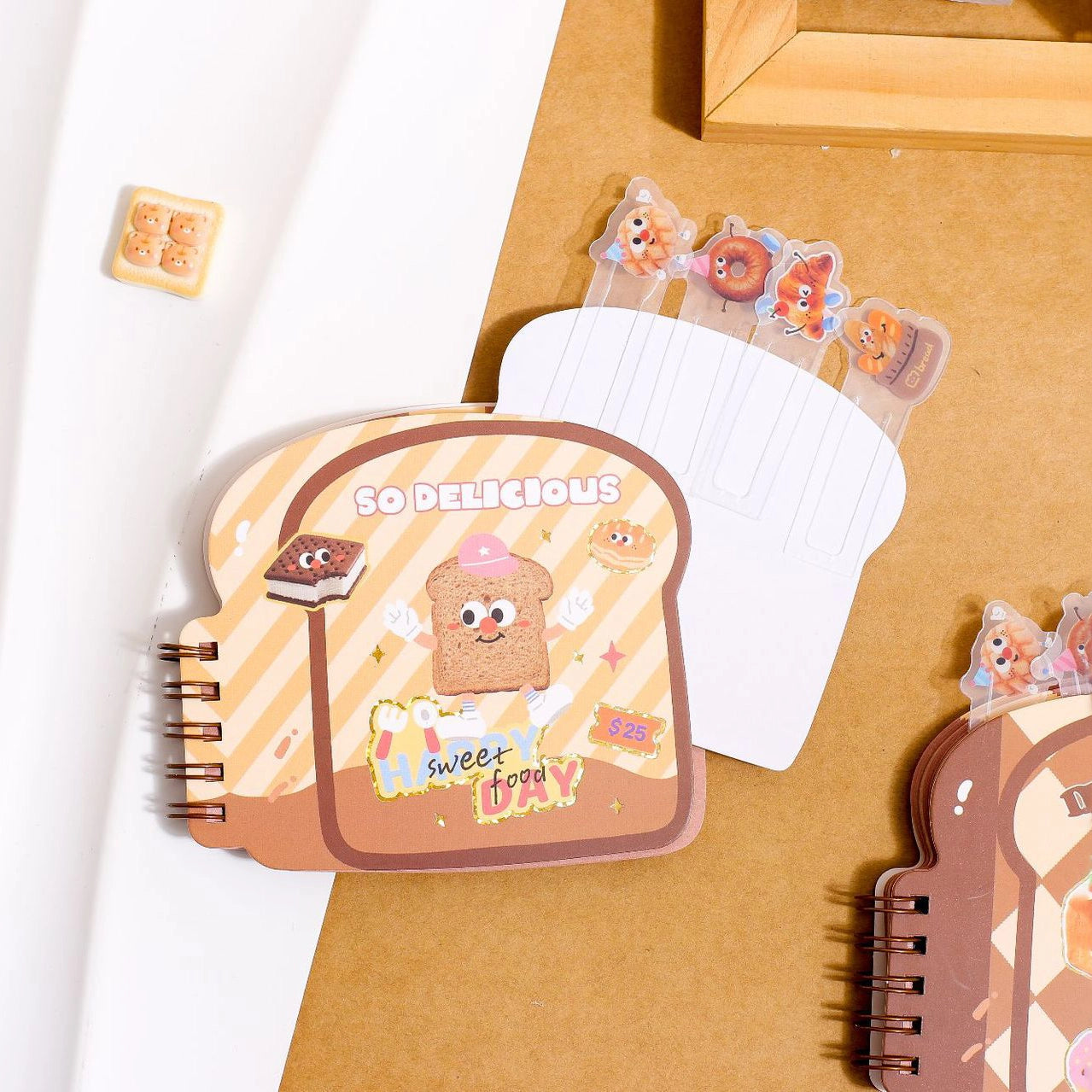 Cute Bakery-Themed Spiral Diary