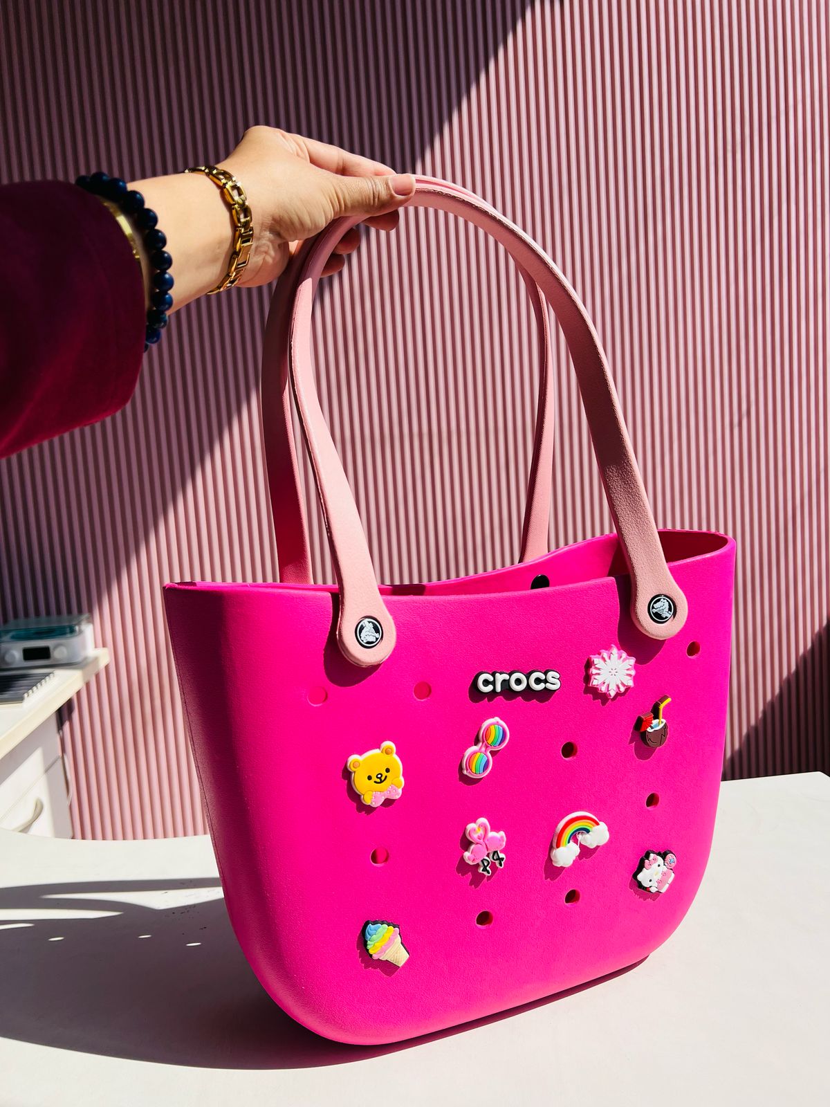 Sillicon Big Beach Bag With 17 Charms BG52