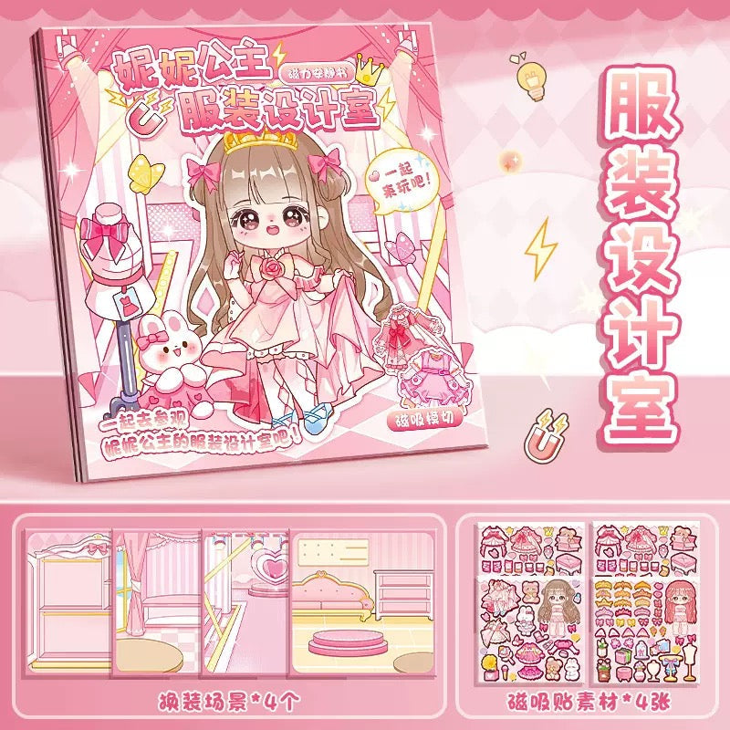 Kawaii Magnetic Story-Sticker Book