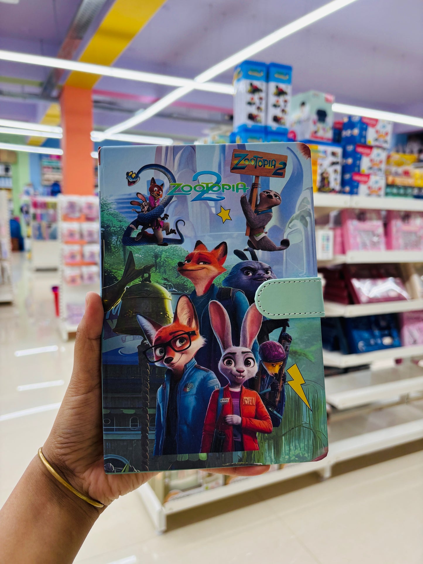 Zootopia Magnetic Diary with Strap Lock