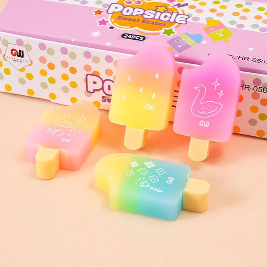 Gradient Cute Eraser Set 🐻